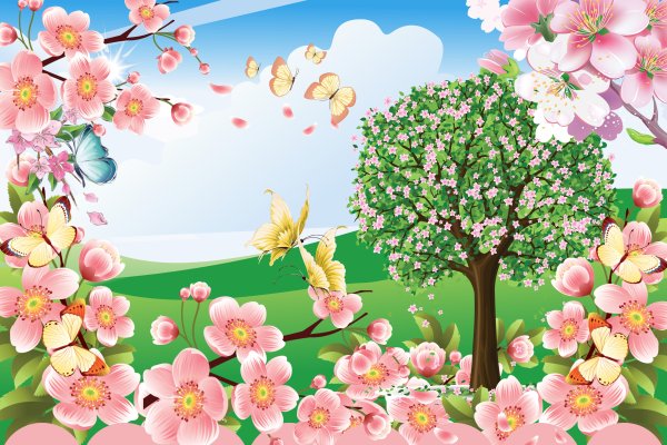 Весенний стенд