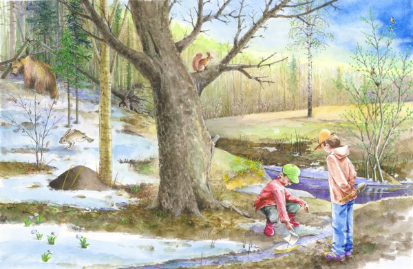 Аверин Александр художник весенние кораблики