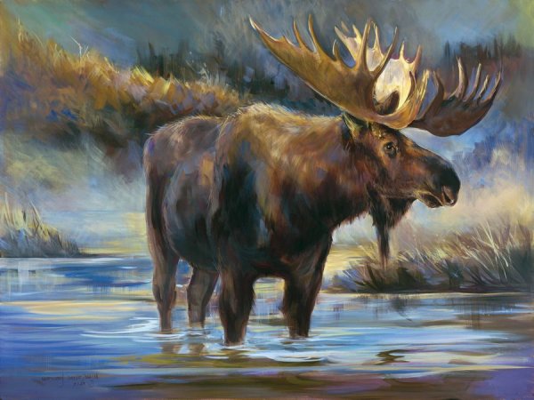 Картина лоси