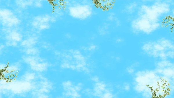 Голубое небо весной