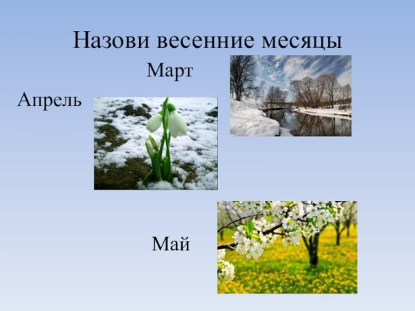 Апрель весенний месяц
