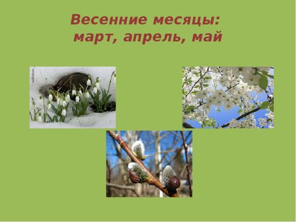Апрель весенний месяц