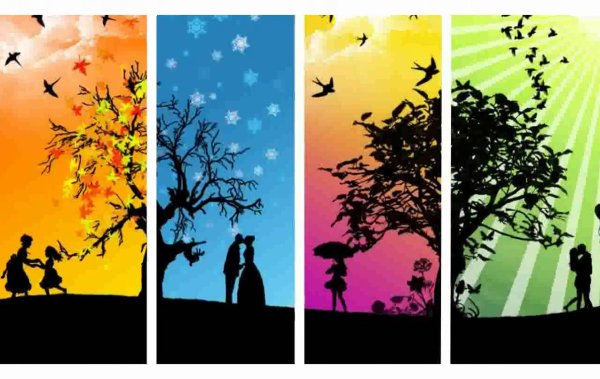 Пейзажи по временам года для дошкольников