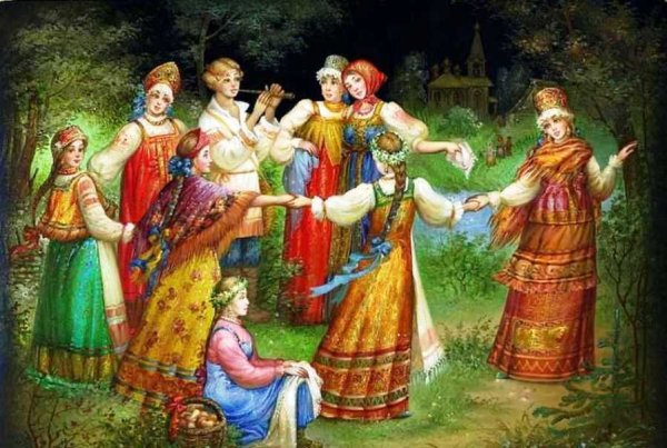 Гадает на ромашке гиф