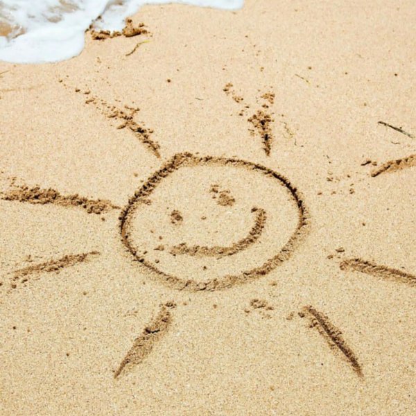 Красивые надписи на песке