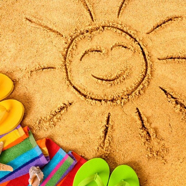 Рисование песком пейзаж