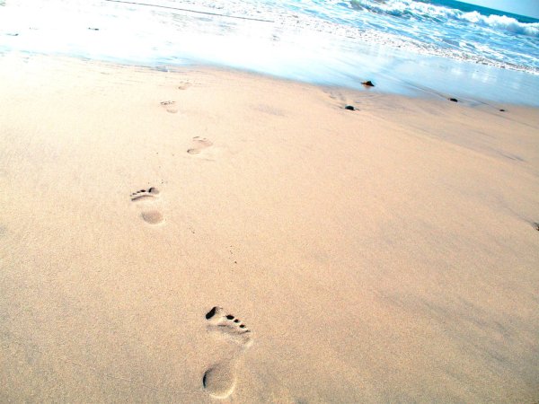 Отпечаток на песке