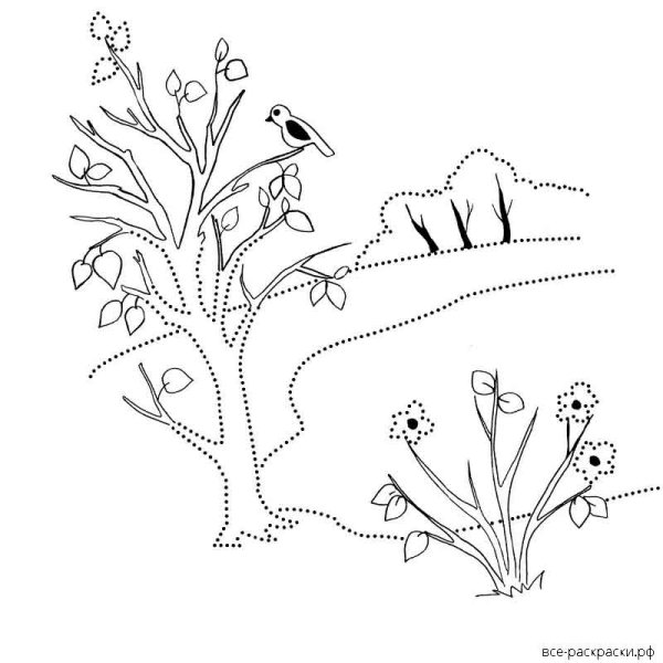 Весна рисунок карандашом