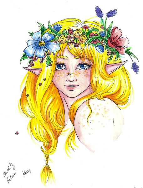 Образ весны в виде девушки