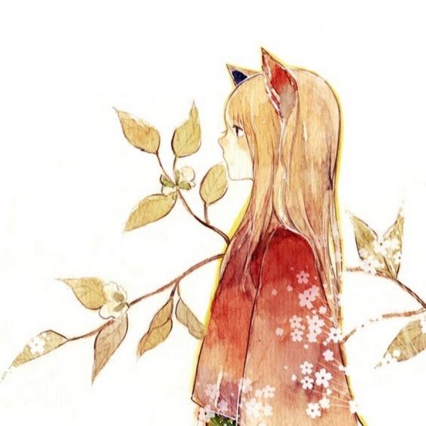 Девушка лиса рисунок