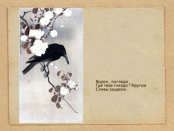 Стихи Японии хокку