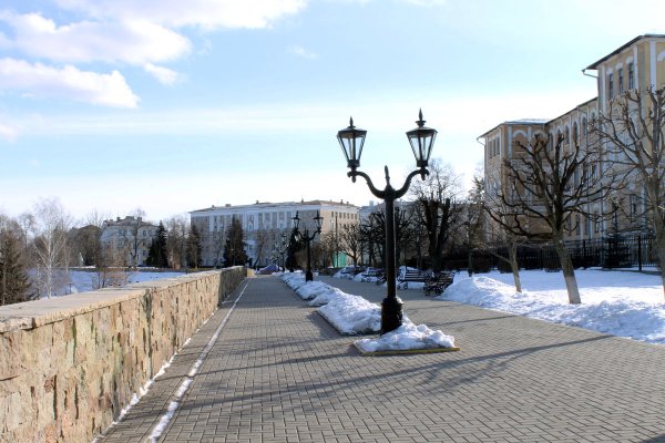Тамбов набережная зимой