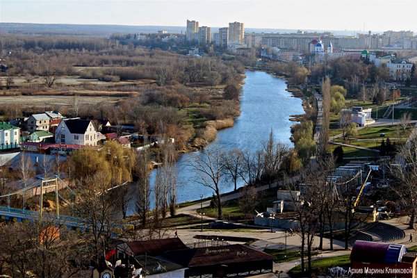 Тамбов осенняя река Цна