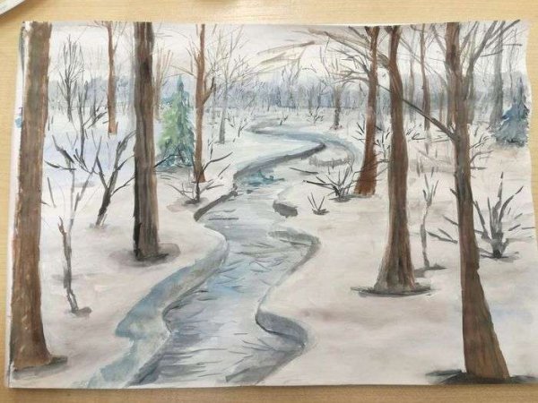 Рисование для детей на тему Пробуждение природы