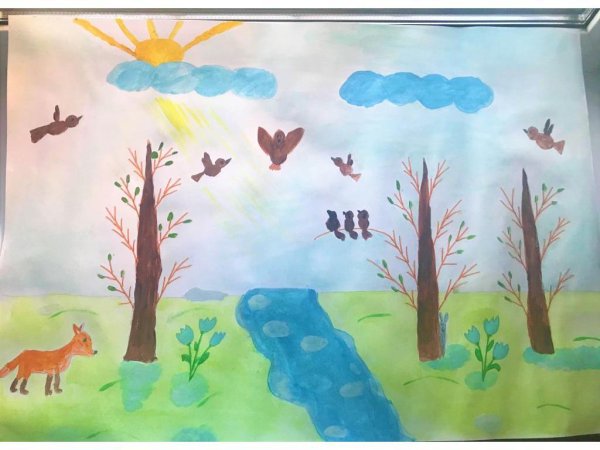 Весенние рисунки