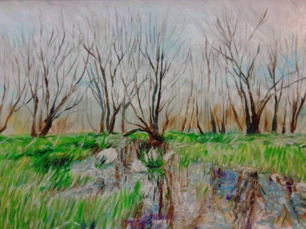 Весна акварелью для детей