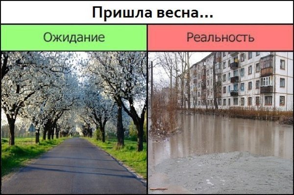 Весна ожидание реальность