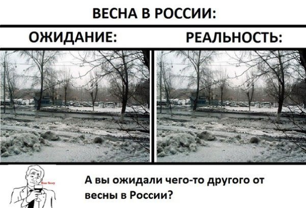 Весна в России реальность и ожидание