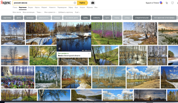 Весна в России реальность красивая