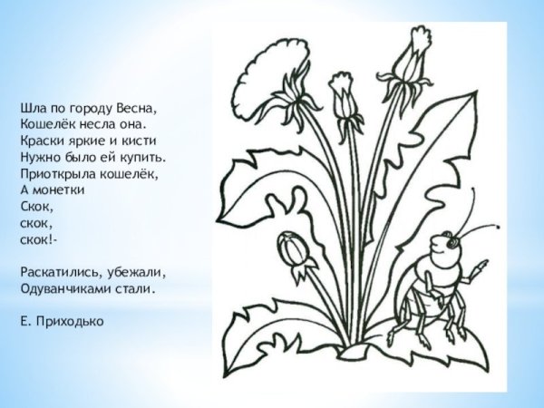 Раскраска Весна в платье