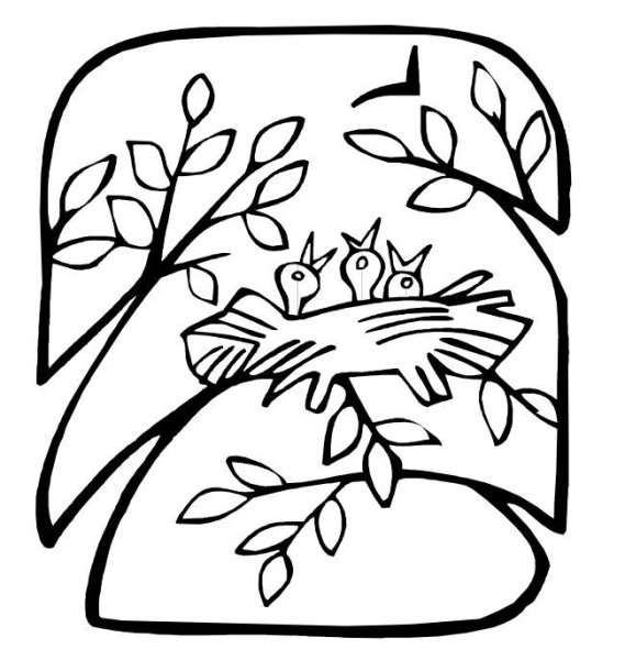 Раскраска. Весна