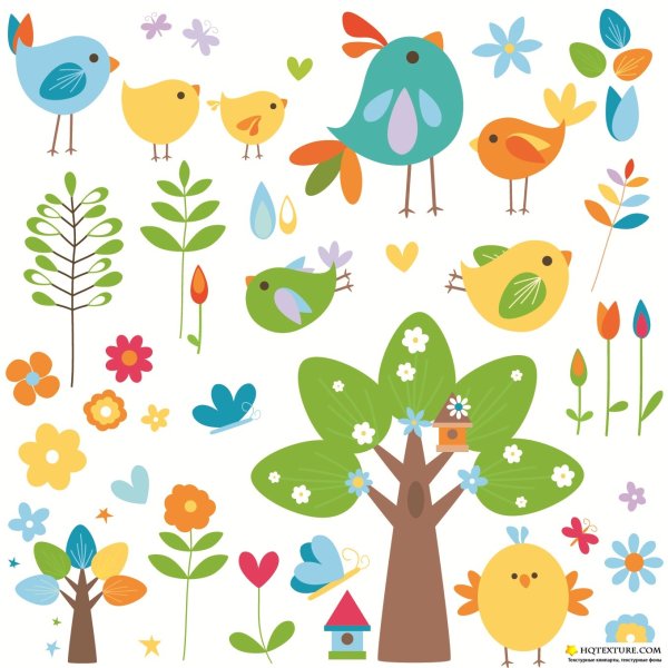 Весенние постеры в детскую