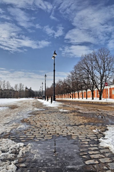 Природа Весна март утро