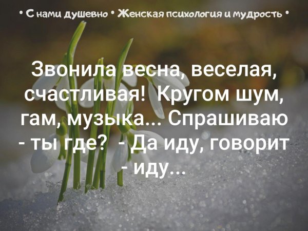 Звонила Весна