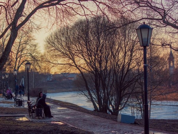 Весенний город г Вологда вечер