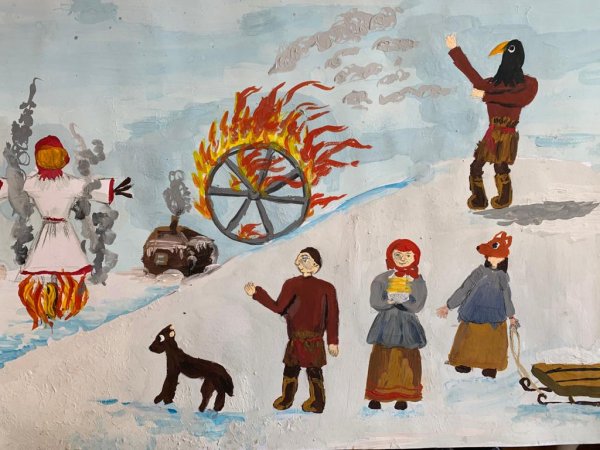 Прощание с зимой Масленица