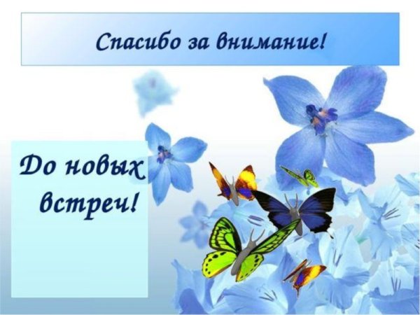 Спасибо до новых встреч