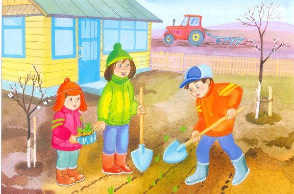 Иллюстрации сельскохозяйственные работы