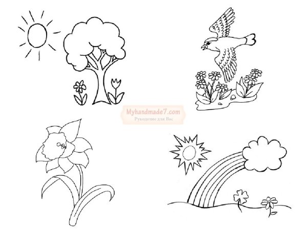 Раскраска. Весна