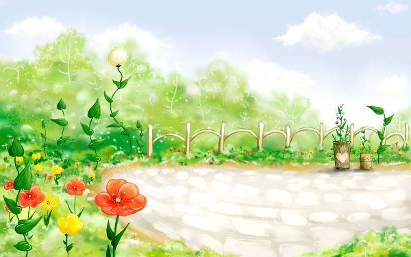 Горы из мультика