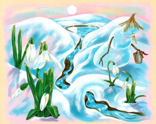 Весна рисунок