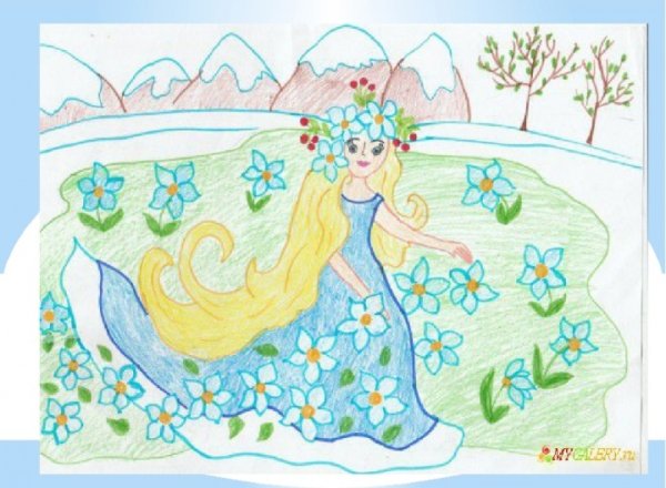 Праздник весны рисунок