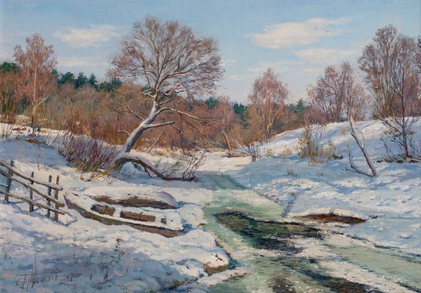 Художник Станислав Александрович Брусилов Весна