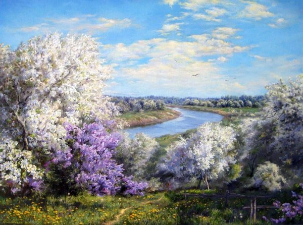 Художник Екатерина Калиновская картины деревня