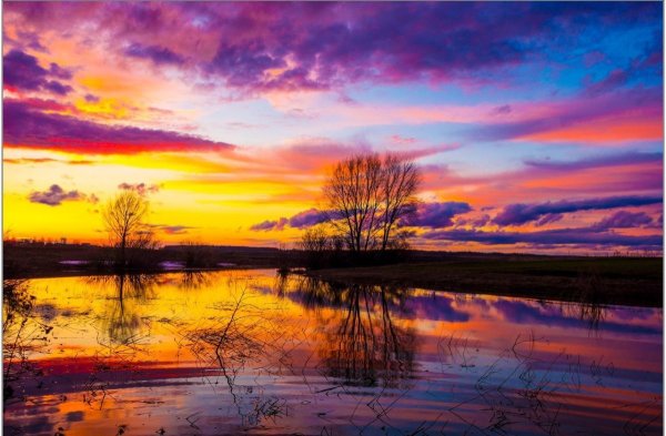 Пейзаж закат