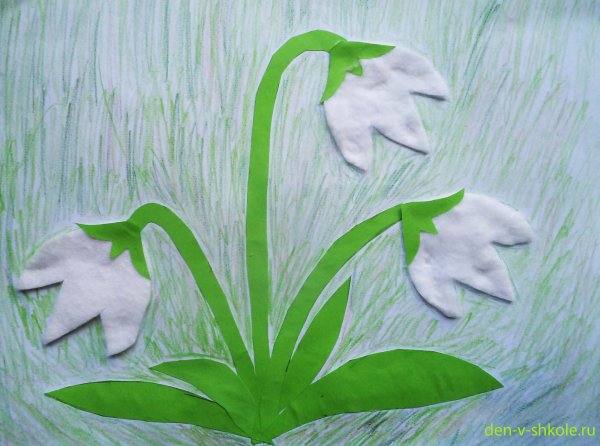 Весенняя аппликация для детей