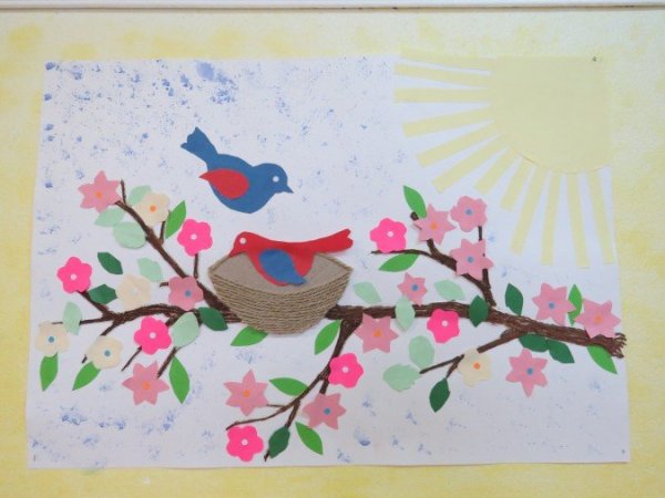 Аппликация Весна