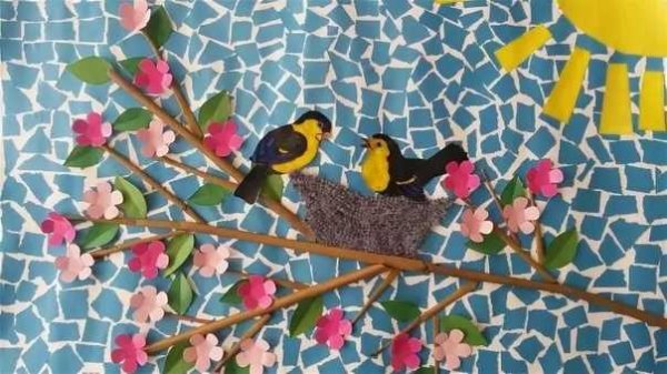 Аппликация Весна