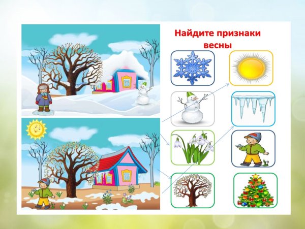 Весна для дошкольников