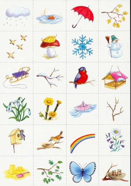 Признаки времен года