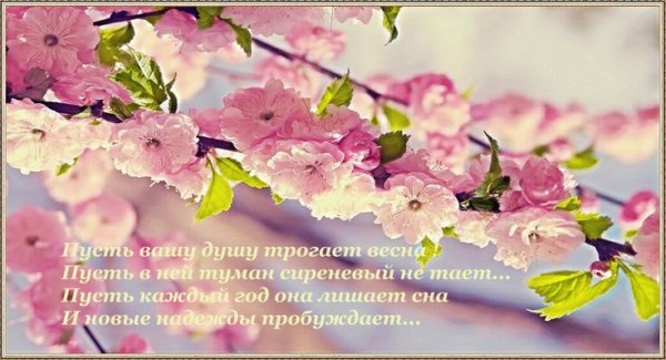 Пусть Весна принесет радость и счастье