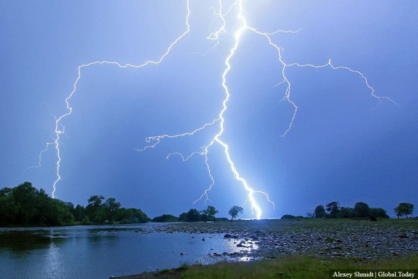 Гроза на реке