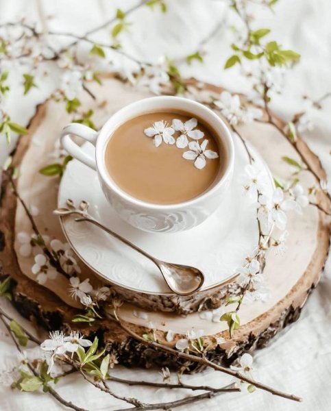 Весенний кофе картинки