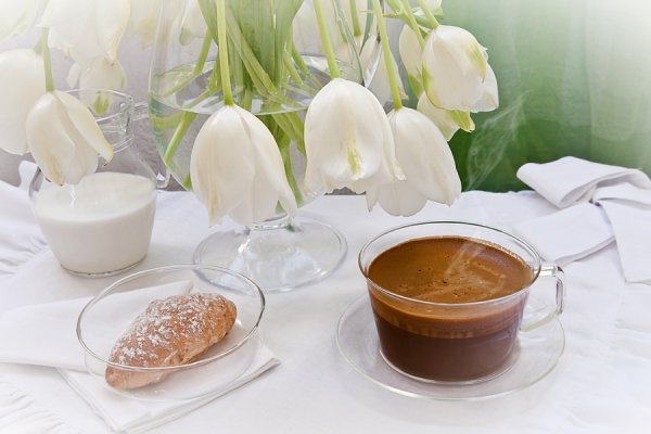 Чашечка кофе весной