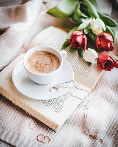 Утро кофе Весна