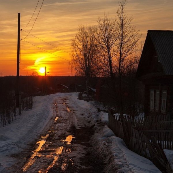 Вечер в деревне